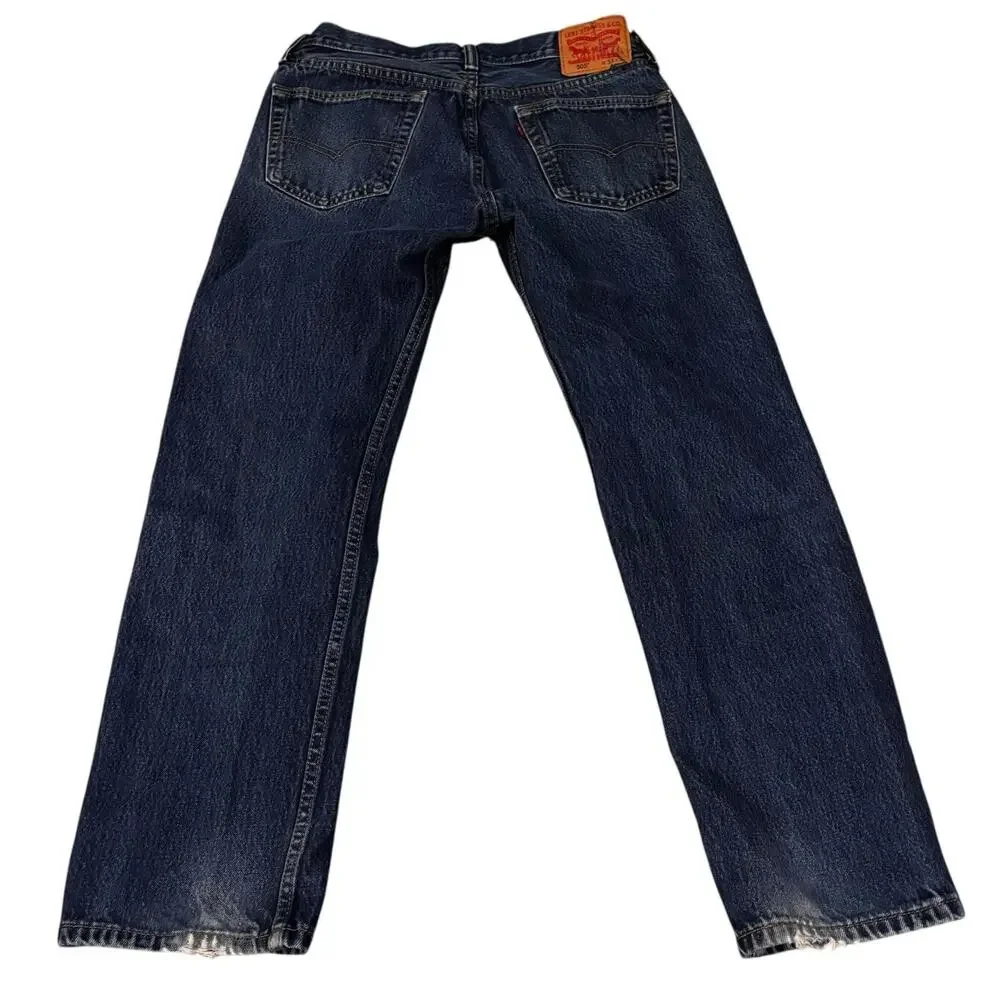 Levi's 505 Men's Jeans 33x30 Straight Fit Medium Blue Vintage 90s Cotton*